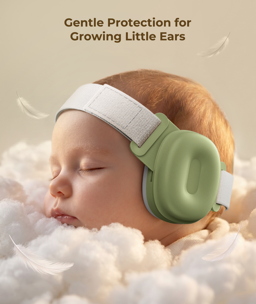 Baby Noise-Reducing Earmuffs | Soft Hearing Protection for Babies & Toddlers