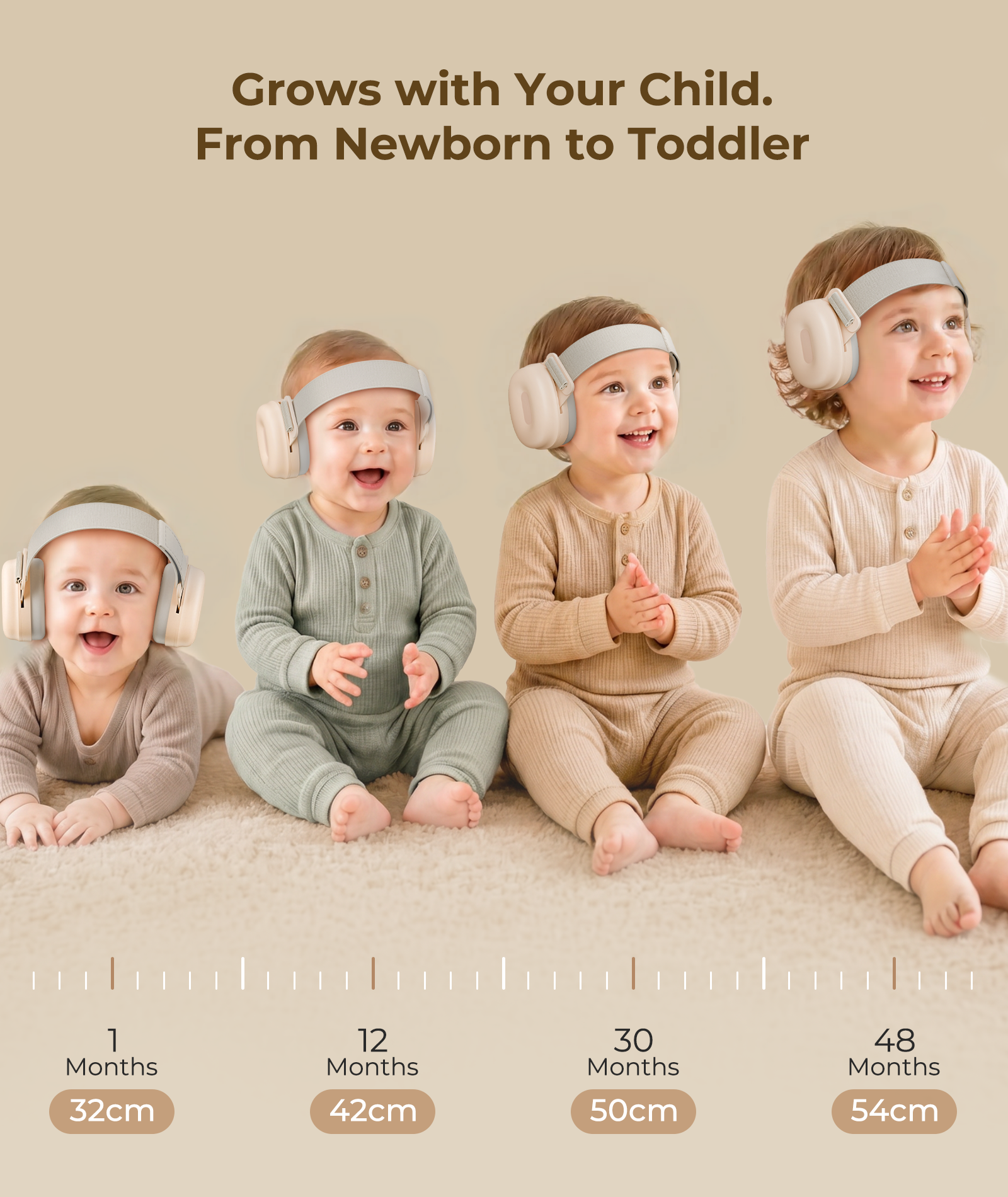 Baby Noise-Reducing Earmuffs | Soft Hearing Protection for Babies & Toddlers
